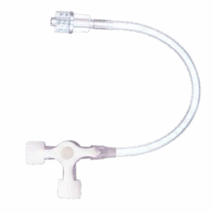 THREE-WAY STOP-COCK, LIPID-RESISTANT, ME ΘΕΣΗ STOP ΑΝΑ 45° ΚΑΙ ΠΡΟΕΚΤΑΣΗ 10cm